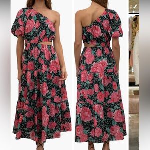 Moon River One Shoulder Cut Out Dress